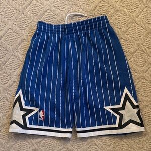 Orlando Magic Mitchell & Ness Youth Hardwood Classics Swingman Shorts - Blue